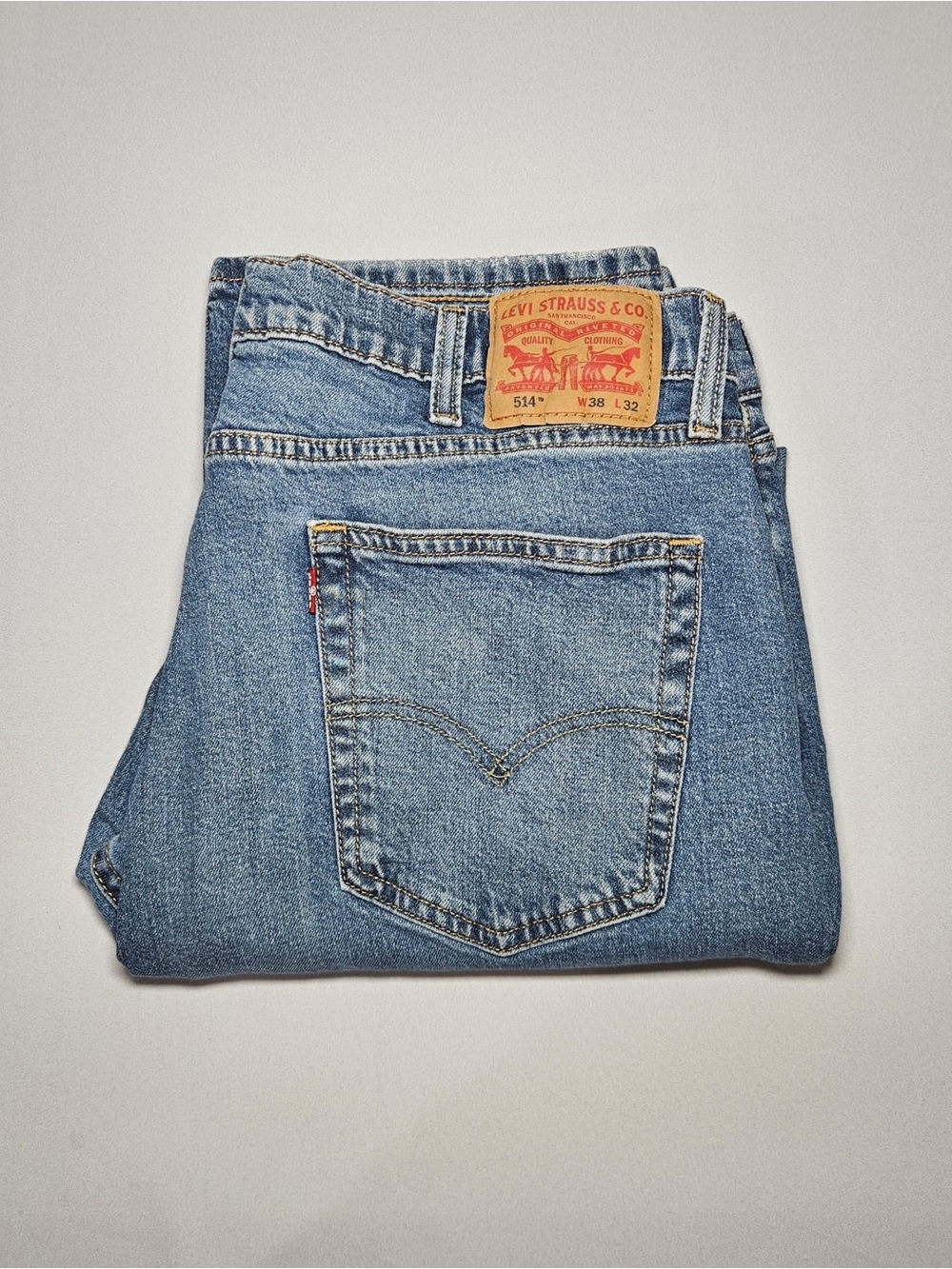 Levi’s 514 Men’s Blue Denim Jeans W38 L32 Straight Leg